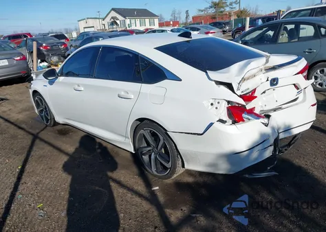 2022 Honda Accord Hybrid Sport z USA, uszkodzony, nr VIN 1HGCV3F26NA047724